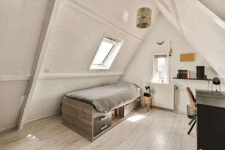 Aménagement chambre sous combles