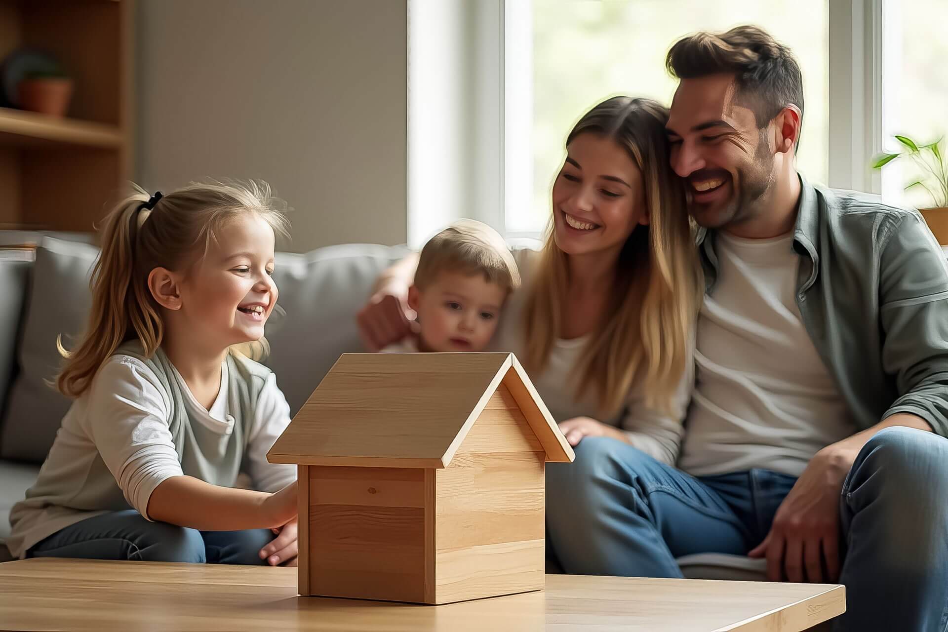Economies maison famille heureuse