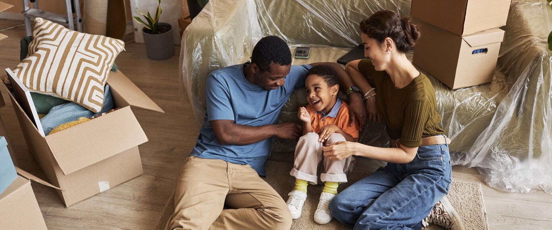 Famille avec le projet d'améliration de l'habitat