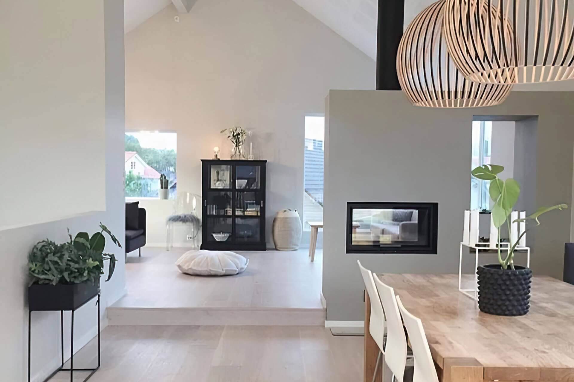 Maison rénovée style scandinave