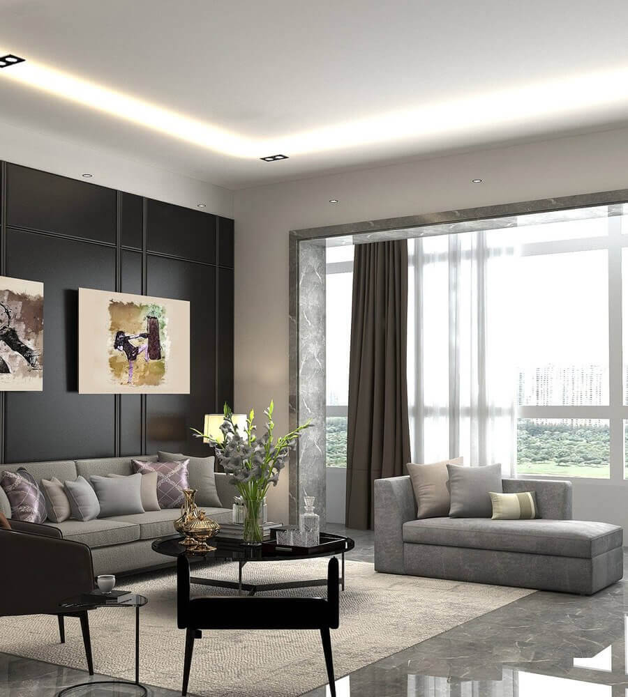 Salon appartement moderne