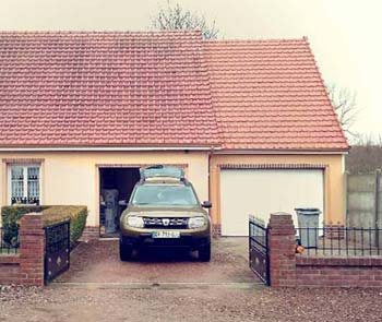 Création d'une extension de garage simple accolé à la maison