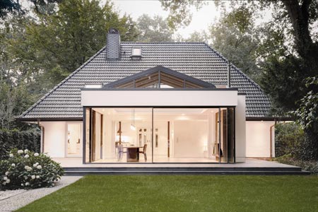 Extension contemporaine lumineuse et pratique