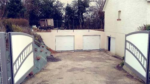 Réalisation d'une extension de garage double enterré