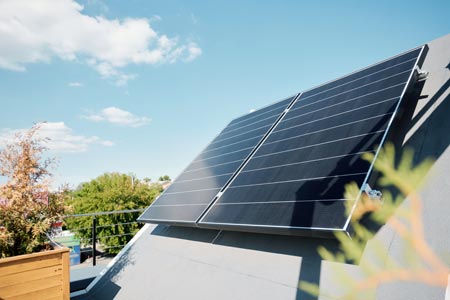 Panneaux solaires sur toiture